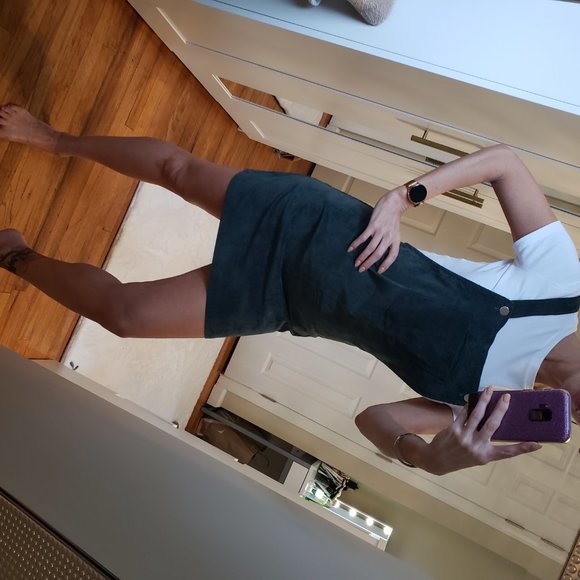 Forest Green rubbed jumper - Picture 2 of 4